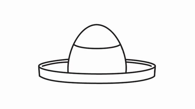How To Draw A Sombrero | Easy Drawings