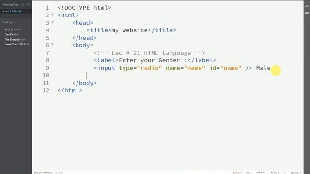 lec # 21 Input Types Text, Email, Time, Date, Password, Radio, Checkbox, Select, Option Hidden Urdu смотреть онлайн