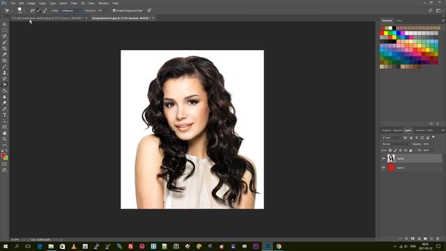Remove Image Background in Adobe Photoshop CC 2017 - (easy way) смотреть онлайн