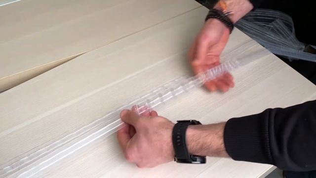 Шторная лента для скошенных карнизов «Диагональная складка» смотреть онлайн