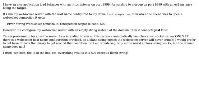 DevOps & SysAdmins: Cannot get websocket connection working with ec2 + application load balancer смотреть онлайн