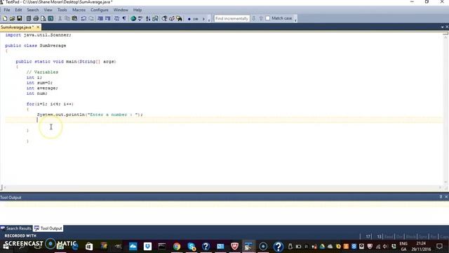 Finding Sum and Average using a simple Java program смотреть онлайн
