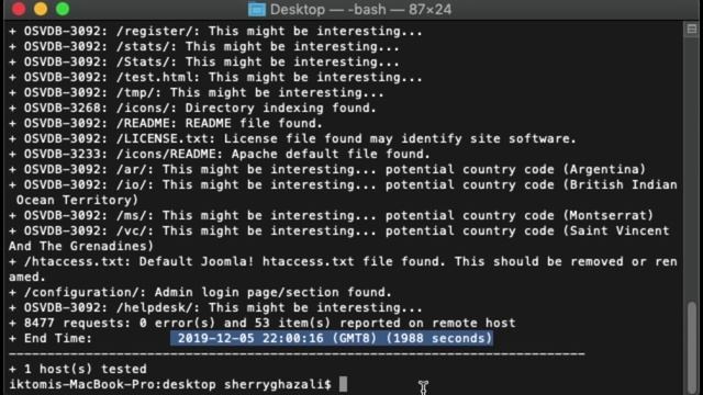Nikto Web Scanner (Scan, Save results & List Plugins) #DITS2413-S2G2-2019 смотреть онлайн