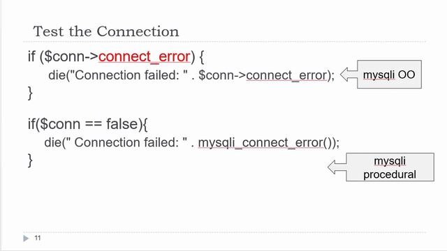 PHP / MySQL Course 12 - Connecting to the Database смотреть онлайн