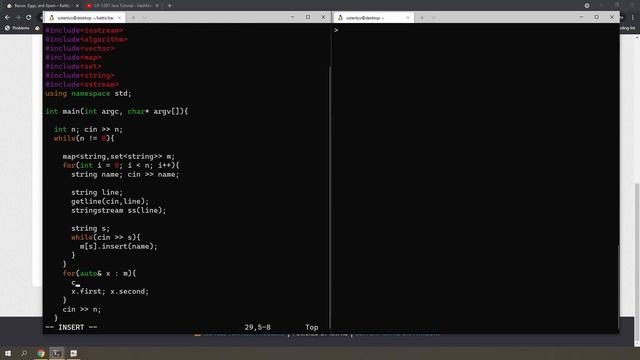 CP-1.303 - C++ map, set, iterator, and stringstream смотреть онлайн
