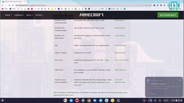 Playing MINECRAFT on the Chrome OS Flex ! смотреть онлайн
