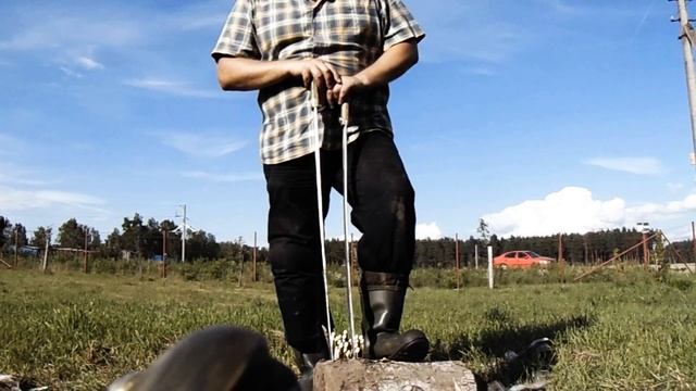 Часть 7.После рубки пучков лоз 3-мя шашками Мастера"ИЗ".Выводы..27.07.2017. смотреть онлайн