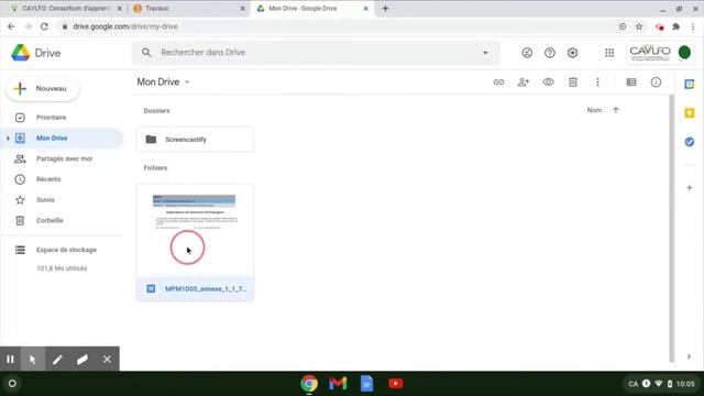 Ouvrir des documents Word (.doc ou .docx) avec Google Drive (Travail à partir d'un Chromebook) смотреть онлайн