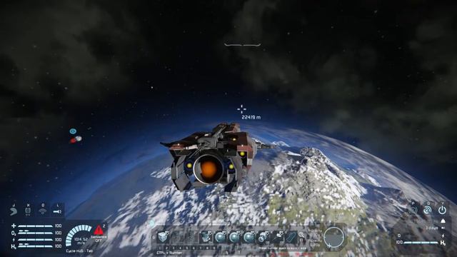 P-800 Prospector deadly re-entry and burn up! (Space Engineers) смотреть онлайн