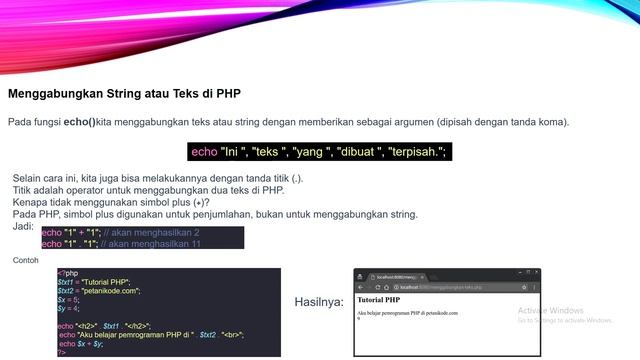 FUNGSI ECHO, PRINT, PRINTF PADA PHP смотреть онлайн
