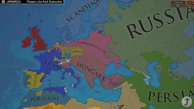 What if all Catholics became Orthodox in 1444 - Eu4 Timelapse смотреть онлайн
