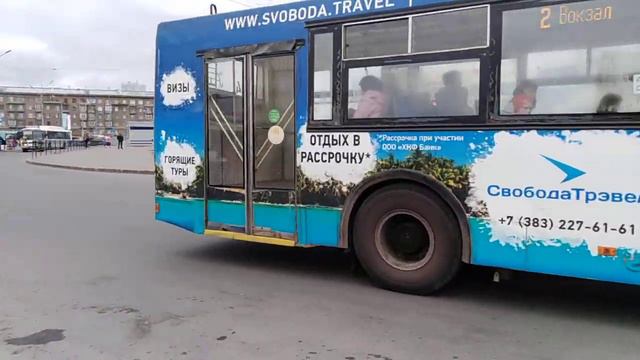 Троллейбус СТ-6217, маршрут 2, борт 3314, г. Новосибирск. смотреть онлайн