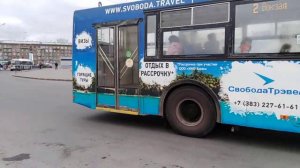 Троллейбус СТ-6217, маршрут 2, борт 3314, г. Новосибирск.