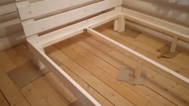 Простая кровать своими руками! 160см×200см. смотреть онлайн