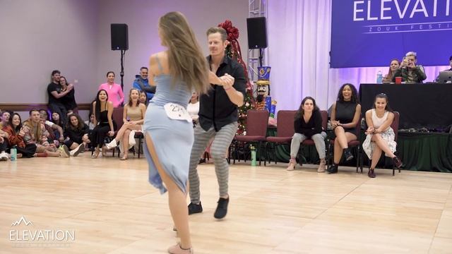 Natalia & Mike - Intermediate Jack & Jill - Elevation Zouk Festival 2022 смотреть онлайн