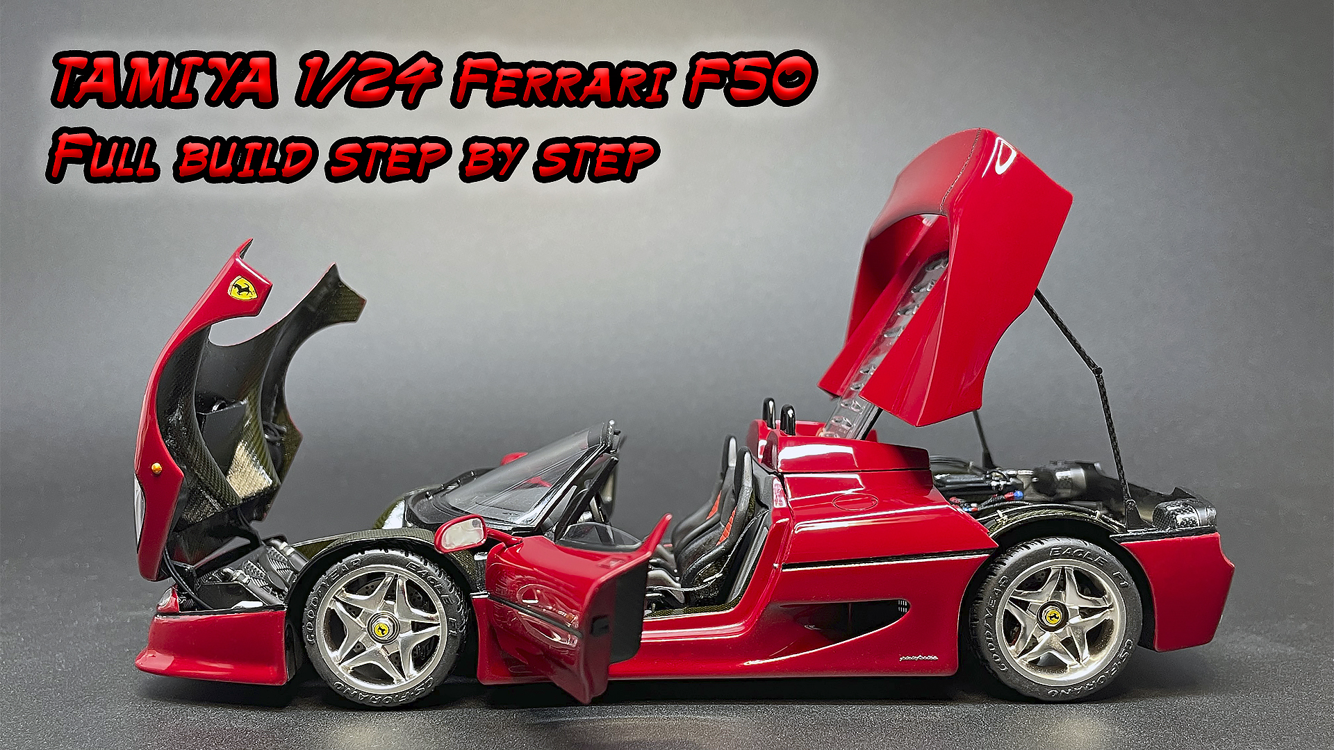 Полная сборка Ferrari F50 1/24