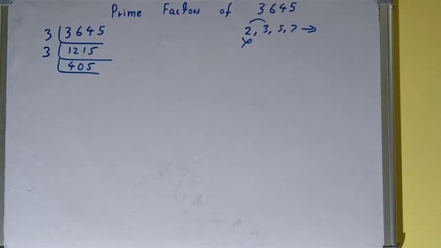 Prime factors of 3645|Prime factorization смотреть онлайн