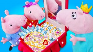 Видео для детей Свинка Пеппа Шкатулка для маминых украшений  Смешные видео про игрушки