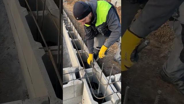 Вязание арматуры для фундамента смотреть онлайн