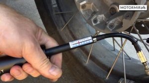 Как накачать колеса мотоцикла? - видеообзор от Motormir.com