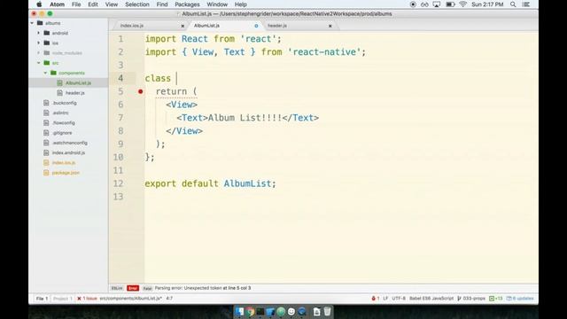 28 - Class-Based Components in React Native смотреть онлайн