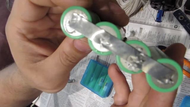 сборка аккумуляторной батареи из 18650 смотреть онлайн