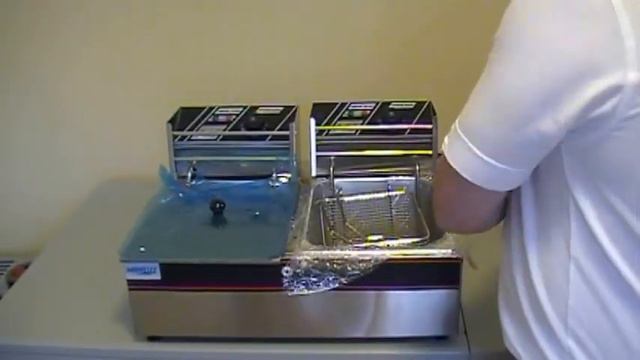 5000 WATT 12 LITER COMMERICAL DUAL DEEP FRYER 110 VOLTS 25 AMPS