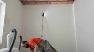 Шлифовка стен после шпаклёвки под лампу Лосева