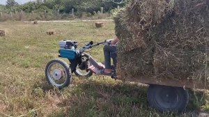 Мотоблок на ИЖ ижевских колëсах, мотоблок-муравей!