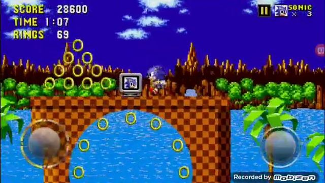 Проходим Соник 1 Green hill (1,2,3) смотреть онлайн