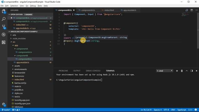 Angular - Parent to child component communication using @Input смотреть онлайн