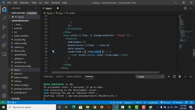 react native cli FlatList بالعربي смотреть онлайн