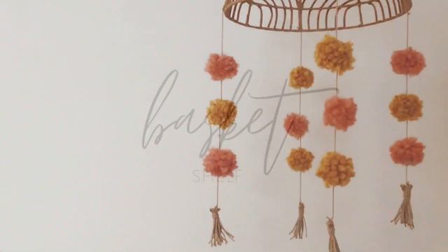 Simple Nursery Room Makeover *plus 3 Easy DIYS - Pom Pom Mobile, Basket Shelf & Sharpie Wall Decal смотреть онлайн