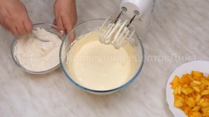 ?Нежный персиковый пирог на сливках! Мягкий, легкий, воздушный кекс с персиками!