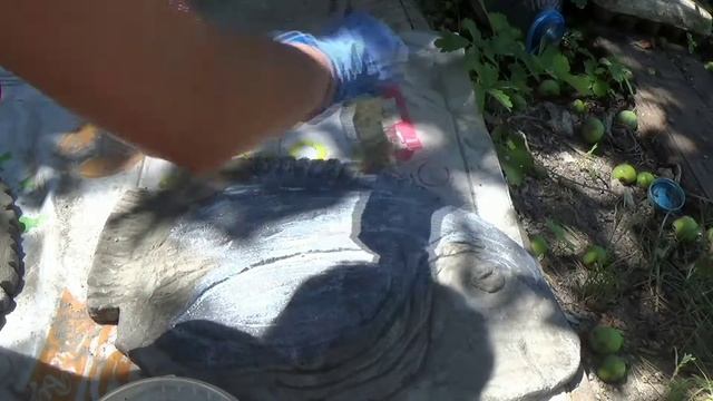 Рыбы из цемента для декора сада/ DIY Cement Fishes