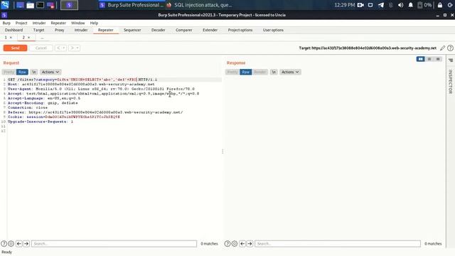 SQL injection attack, querying the database type and version on Oracle Practical | Portswigger Lab смотреть онлайн