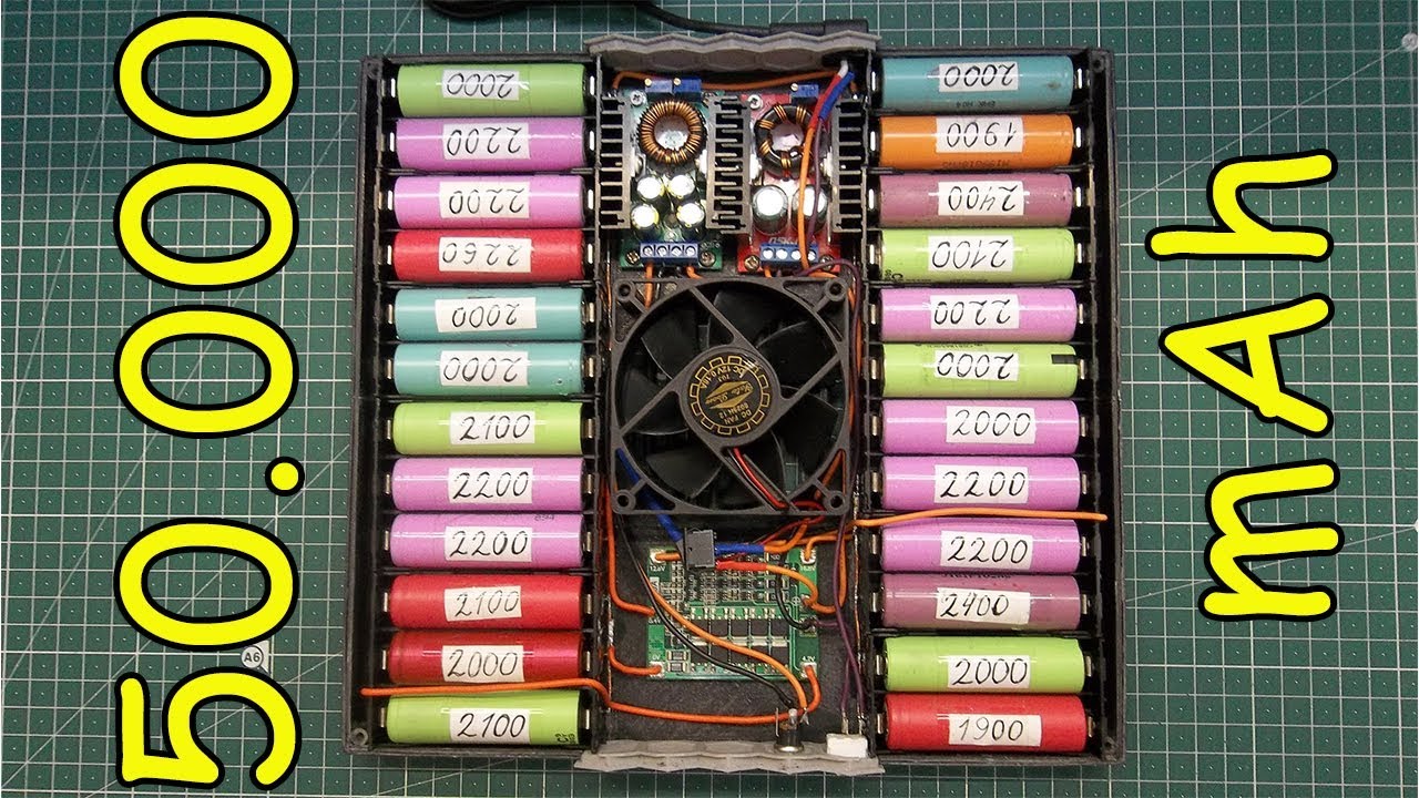 Самодельный Power Bank на 50.000 mAh смотреть онлайн