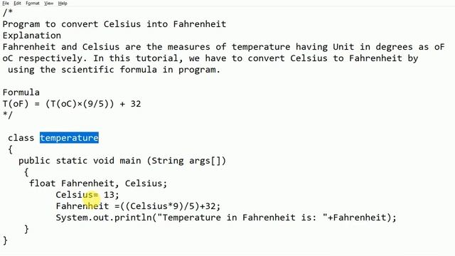 #12 Convert Celsius into Fahrenheit in Java смотреть онлайн