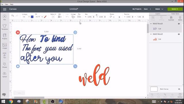 How to know what font you used after you weld in Design space - Cricut смотреть онлайн
