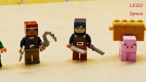 LEGO Minecraft DUNGEONS 21163 Битва за красную пыль // Обзор набора