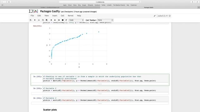 Package Gadfly 05 QQ plots for @JuliaLanguage смотреть онлайн