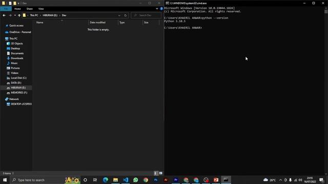PENJELASAN DAN CARA MEMBUAT VIRTUAL ENVIRONMENT PYTHON DI WINDOWS !! смотреть онлайн