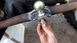 Сьемная лебедка на прицепной шар вездехода Сокол