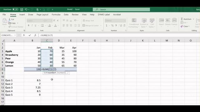 Excel - sum function смотреть онлайн