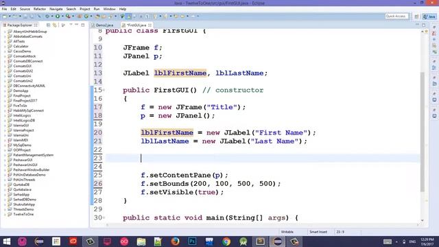 #5 Java Swing Tutorial in Pashto | JLabel смотреть онлайн