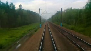 Поезд № 045В Воронеж - Москва из окна последнего вагона