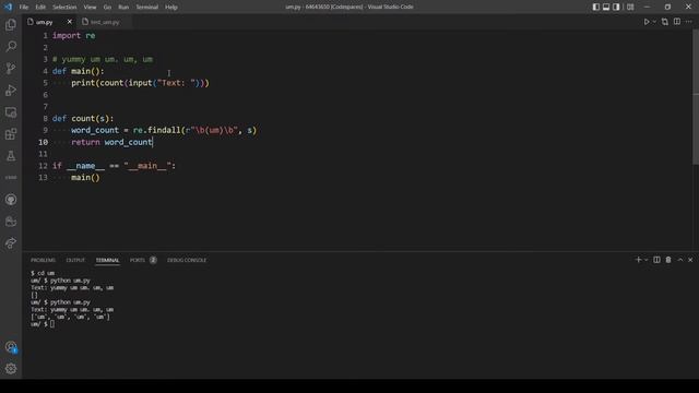 Regular, um, Expressions -Problem Set 7 (CS50's Introduction to Programming with Python) смотреть онлайн