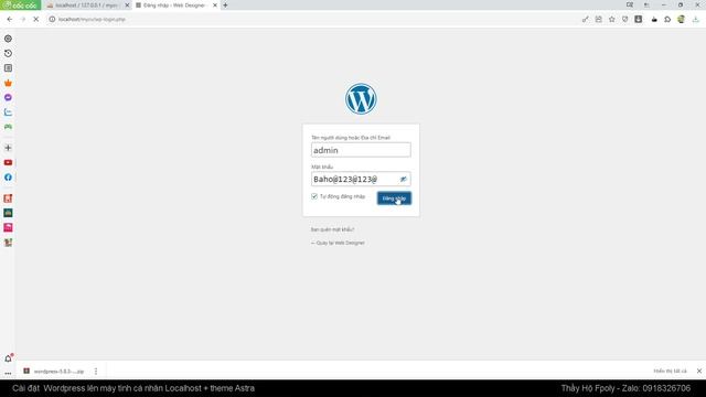 10 phút xây dựng trang web CV Porfolio bằng wordpress | cài trên máy tính cá nhân localhost смотреть онлайн