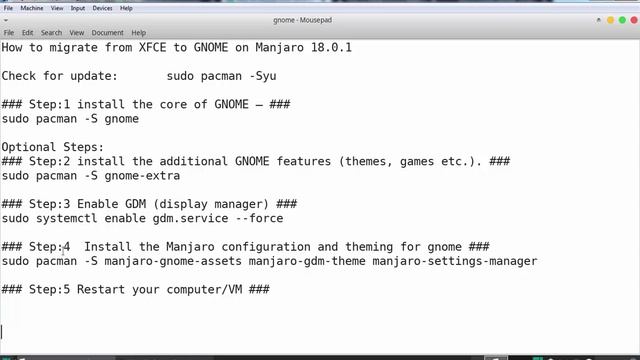 How to Migrate from XFCE to GNOME on Manjaro 18.0 смотреть онлайн