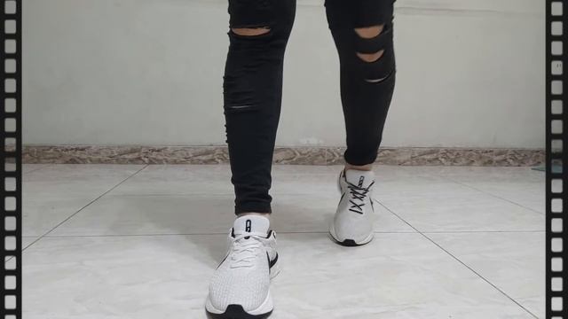Nike react infinity run flyknit 3 (phantom black light bone sail) on feet смотреть онлайн